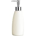 Matt White Stoneware Bathroom Lotion Soap Dispenser