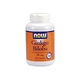 Now Foods Ginkgo Biloba, 240 caps / 60 mg( Eight Pack)