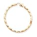 14k Polished 3mm Twisted Hoop Earrings