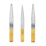 Dovo Tweezers, 4, S/S, Satin Finish