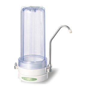 Countertop Superior Water Filter System - White - with 1 Micron Carbon Block Filter