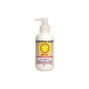 California Baby SPF 18 Moisturizing Sunscreen, No Fragrance 4.5 fl oz (135 ml)