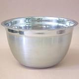 Roscan Stainless Steel German Mix Bowl 8 Quart Duo Finish
