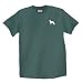 Unisex German Shepherd White Green Tee Shirt
