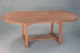 Anderson Teak TBX-087VT 87 Inch Oval Extension Table Extra Thick Wood