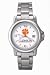 Clemson Tigers NCAA Men's Chrome Varsity Watch with Stainless Steel Bracelet Strap