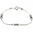 925 Silver Baby Bracelet w/ Freshwater Pearl Crystal