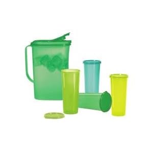 Spring Fresh Pitcher and Tumblers Set by Tupperware