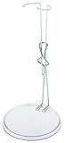 Kaiser Doll Stand 2251, Box of 12 - Metal Doll Stands with Clear Base for 9 to 12 Fashion Dolls and Action Figures