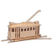 Trolley 3D Puzzle Uncolored by Discovery Bay Games