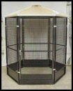Powder Coated Eight Foot Diameter Indoor Aviary one half inch by one half inch spacing 16g