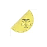 Gold Scales of Justice Classic Clips Paper Clips