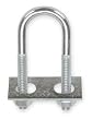 Battalion 1RCK8 Round U bolts, 3/4 Lx2 1/2 Hx1/4 In W