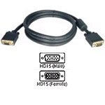 TRIPP LITE 6FT SVGA/VGA MONITOR EXTENSION HDDB15(F) TO HDDB15(M) GOLD W/RGB COAX (Retail)