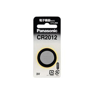 【クリックで詳細表示】Panasonic コイン型リチュウム電池 CR2012