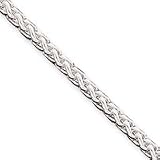 Sterling Silver Wheat Chain - 6mm - 20 Inch - Lobster Claw - JewelryWeb