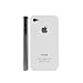 Apple iPhone 4 and 4S New White Hard Logo Back Case and FREE Screen Protector Kit - Revolution iStore