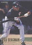 Sean Bergman, San Diego Padres, 1996 Fleer Autographed Card