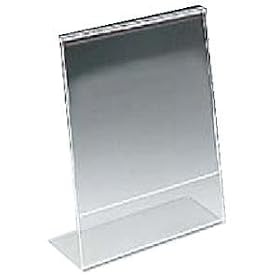 Tabletop acrylic bentback 'L' base Our price is for 3 pcs - 8x12
