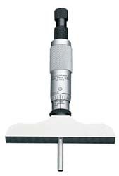 Starrett 440Z-9RL Micrometer Depth Gage 9 Rods Ratchet Stop Lock Nut With Case 0-9 Range 2-12 Base