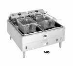 30-lb Fryer w/ Dual Pots & Safety Test, Thermostatic, Export