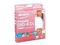 Memorex MRX DVD+R DL Rohlinge 8,5GB 8X 10PK Cakebox