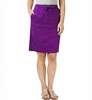 Pure Linen Knee Length Skirt