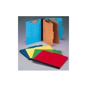 Wilson Jones ColorLife PRESSTEX 6-Part Classification Folders with Permclip Fasteners, Letter Size, Yellow, 10 per Box (A7015660)