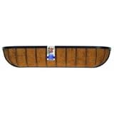 Outdoor Living : Gardman Georgian Wrought Iron Wall Trough With Liner - 900mm Black