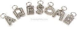 Initial Rhinestone Pendant Charm, LETTERS: S