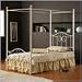 Hillsdale Westfield Metal Canopy Bed in Off White