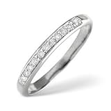 Image of Platinum Half Eternity 0.10ct Diamond Ring