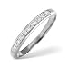 0.10 Carat Half Eternity Ring by Saul Anthony In Platinum
