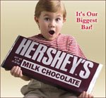 The World's Largest Chocolate Bar, 5lb Hershey's Milk Chocolate Bar