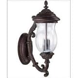 Savoy House Lighting - KP-5-5001-52 - Basilica Wall Mount Lantern - Walnut Patina Finish / Clear Ribbed Glass