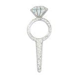 silver diamond ring picks pk 12 engagement cake decoration