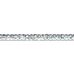 BUDILA 6m Paillettenband 6mm silber-holografisch