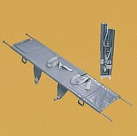 Krankentrage DIN 13 024-K  mit 4 Rollenfüßen 