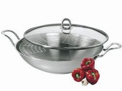 Silit 0082.6021.11 Wok 36 cm Shintau mit Glasdeckel