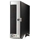 Jou Jye NU-1290BS Schwarz PC Geh&auml;use Desktop Slim 1 x 5.25 Schwarz/Silber