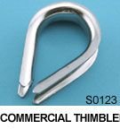 Thimbles (1389-6502241) - Wire Dia: 1/4in. - Ct: 2