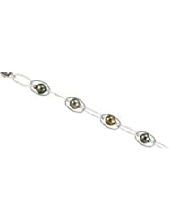 Sterling Silver Tahitian Cultured Pearl 19 by US Gems