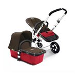 Bugaboo Cameleon Stroller - Red Base - Dark Brown Canvas