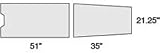 Tablepads for Amsco Uro Endo, 2“ T-Foam, Anti-Shear Cover, Water-Resistant Cover
