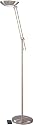 72"H Antique Brass Finish Halogen Torchiere Floor Lamp