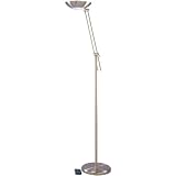 72H Antique Brass Finish Halogen Torchiere Floor Lamp by Lite Source
