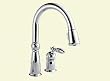 Delta 955-DST Victorian Single Handle Pull Down Kitchen Faucet Chrome