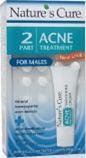 Nature's Cure Two Part Acne Treatment System for Males (1 Month Supply)