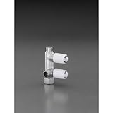 エスコ Rc1/2"分岐止水栓(2ハンドル) EA468BN-102