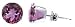 Sterling Silver 6 MM Round Amethyst Cubic Zirconia Stud Post Friction Back Earrings